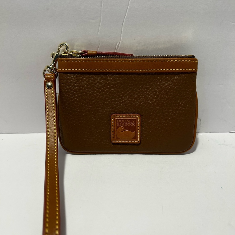 Dooney & Bourke Tan Leather Wristlet